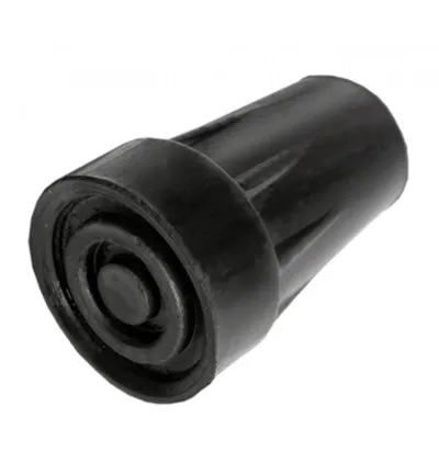 Able 2 Kruk- en stokdoppen 16mm zwart (2 stuks)