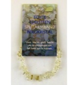 Steengoed Splitarmband bergkristal (1 stuk)