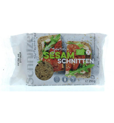 Schnitzer Sesambrood Glutenvrij Bio (250 gr)