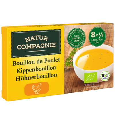 Natur Compagnie Kippenbouillon 8 Blokjes Bio (88 gr)