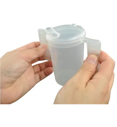 Able 2 Drinkbeker met deksel/handvatten (1 stuk)