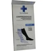 SolvaCare Compressiekous zwart M 23 - 26 cm (1 paar)