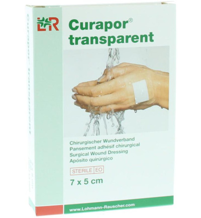Curapor Transparant 7 x 5 cm steriel (5 stuks)
