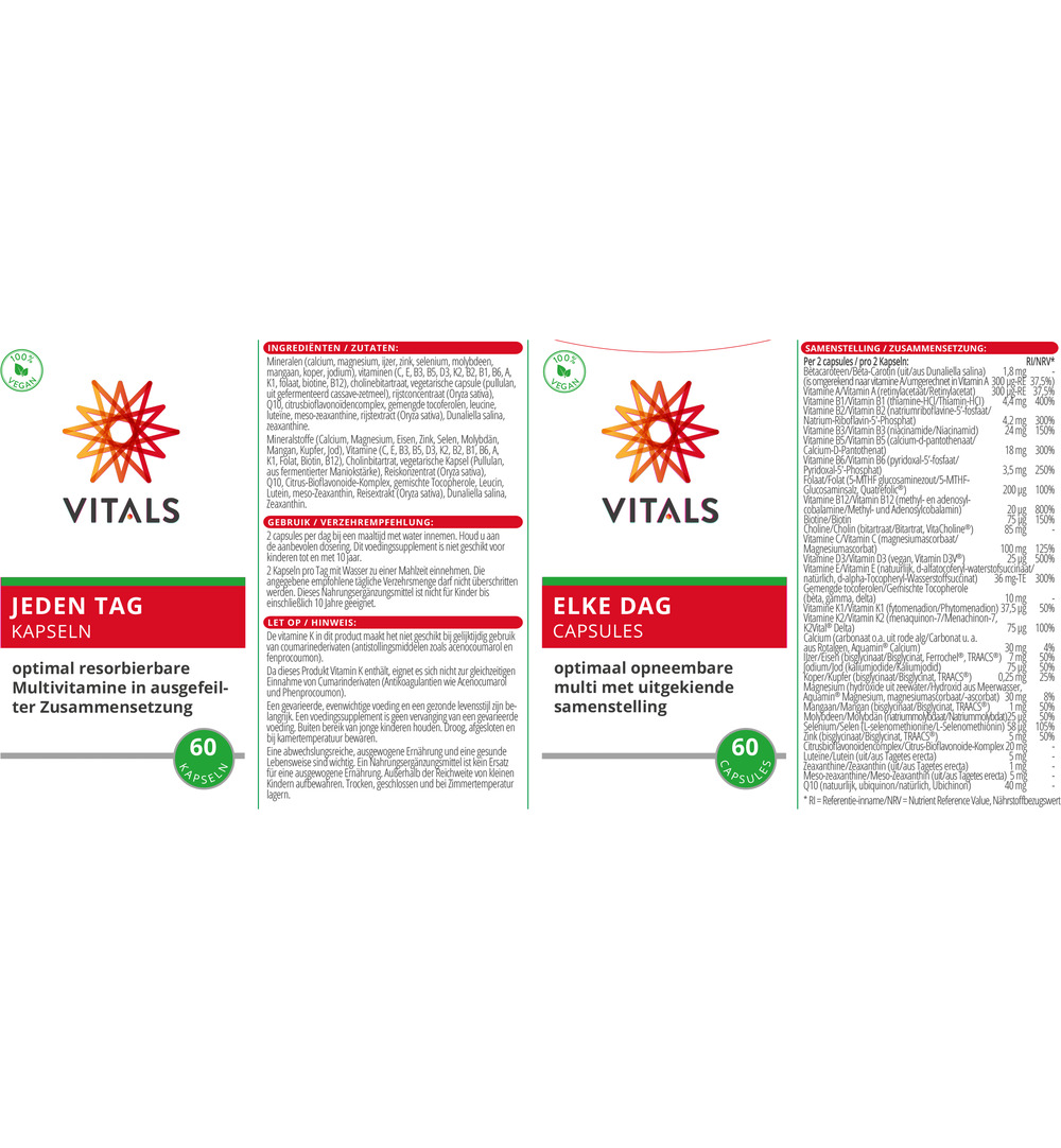 Vitals Elke dag (60 capsules) - image 3