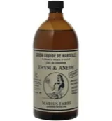 Marius Fabre Nature Marseille zeep tijm dille navul (1000 ml)