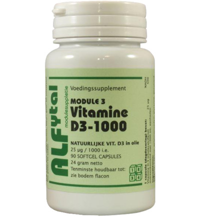 Alfytal Vitamine D3-1000 (90 softgels)