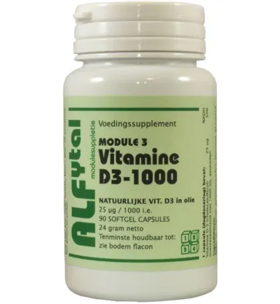 Alfytal Vitamine D3-1000 (90 softgels)