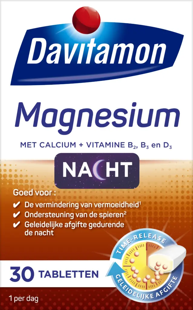 Davitamon Magnesium voor de Nacht (30 tabletten)