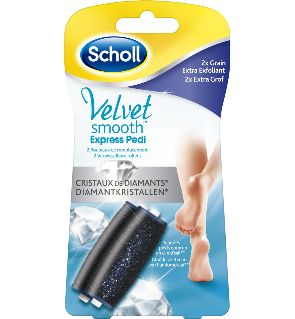 Scholl Velvet smooth refillgrof diamond (2 stuks)