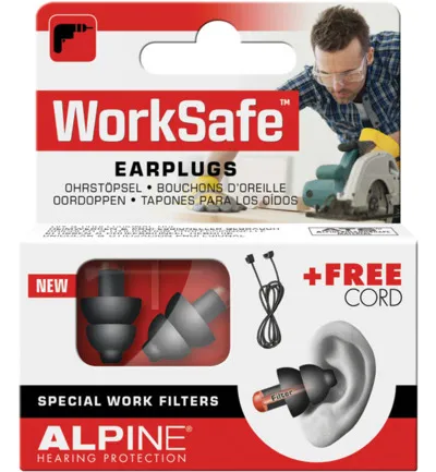 Alpine Worksafe Oordopjes (1 paar)
