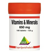 Snp Vitamins minerals complex (180 tabletten)