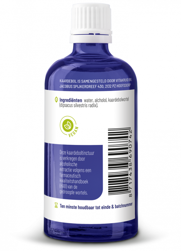 Vitakruid Kaardebol Wortel Tinctuur Extractie Volgens Hab 100 (100 ml)