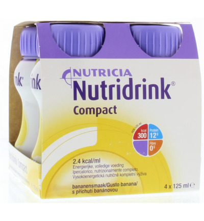 Nutridrink Compact Banaan 125ml (4 stuks)