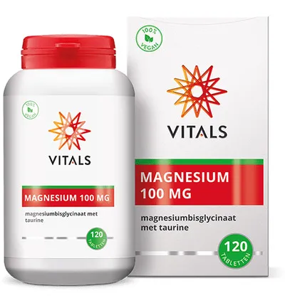 Vitals Magnesiumbisglycinaat 100 mg (120 tabletten)