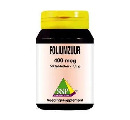 Snp Foliumzuur 400 mcg (50 tabletten)