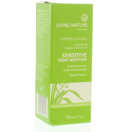 Living Nature Nachtcreme gevoelige huid (50 ml)