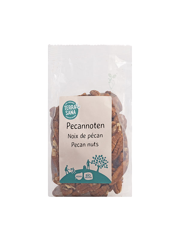 TerraSana Pecannoten zonder zout bio (100 gr)