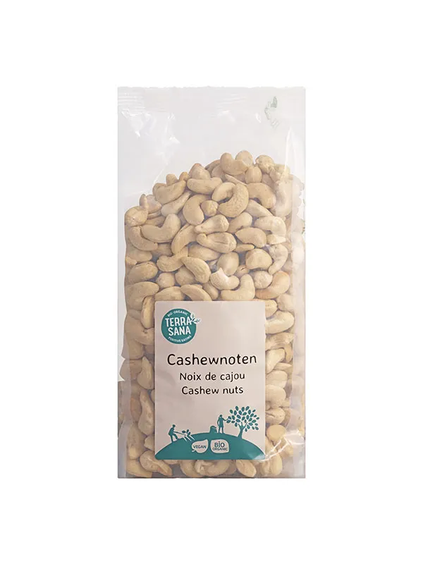Terrasana Cashewnoten Ongeroosterd Zonder Zout Bio (750 gr)