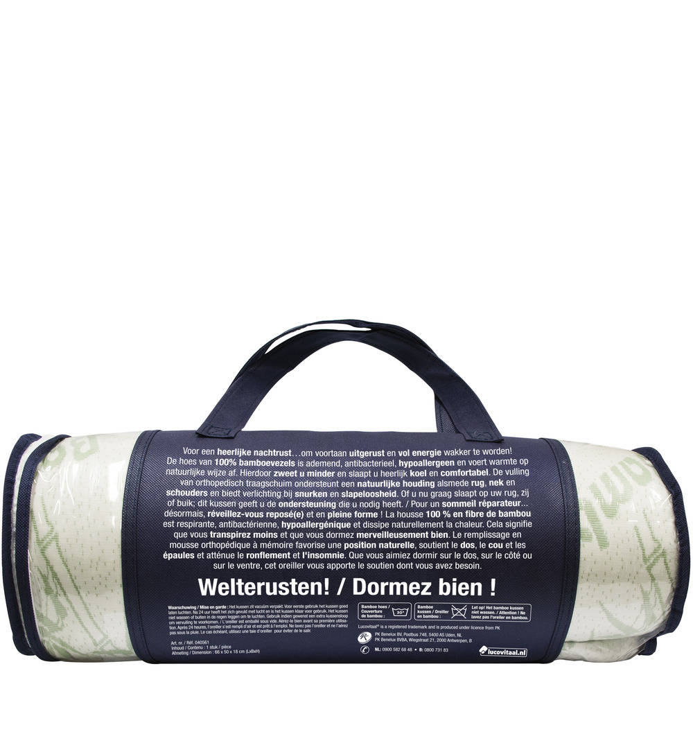 Lucovitaal Kingsize Bamboe Hoofdkussen (1 stuk) - image 3