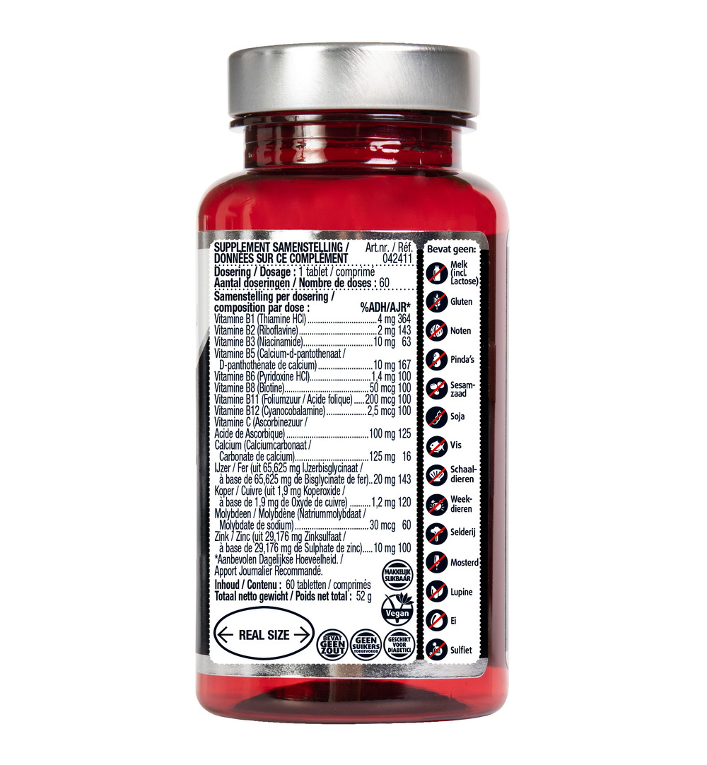 Lucovitaal Sterk IJzer Complex (60 tabletten)