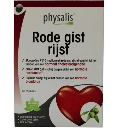 Physalis Rode gist rijst (60 capsules)