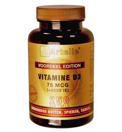 Artelle Vitamine D3 75mcg (250 capsules)