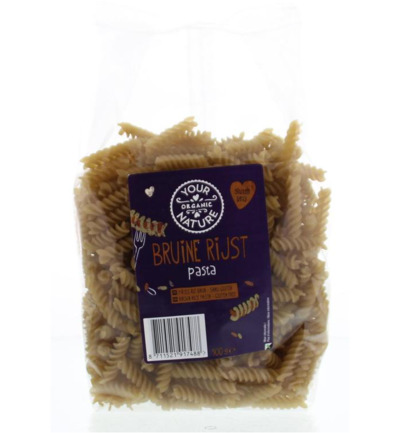 Your Organic Nature Bruine Rijst Pasta Glutenvrij (500 gr)