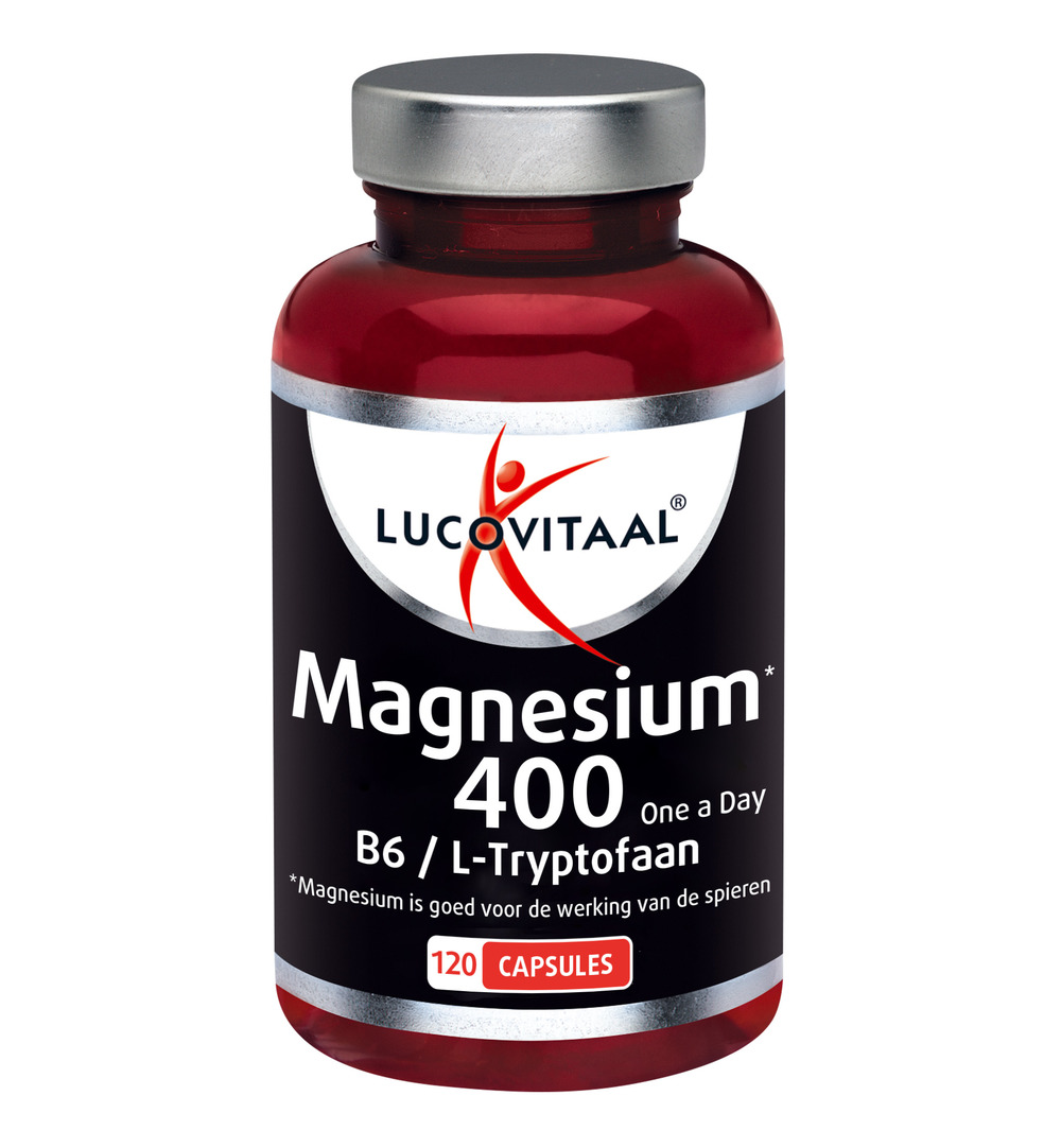 Lucovitaal Magnesium 400 Met B6 & L-Tryptofaan (120 capsules)