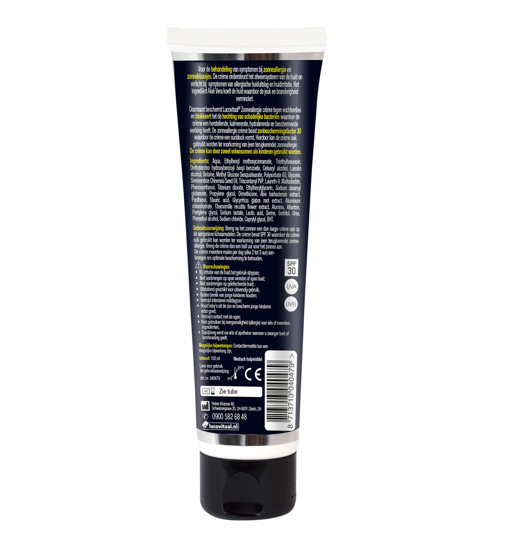 Lucovitaal Zonneallergie Crème (100 ml)