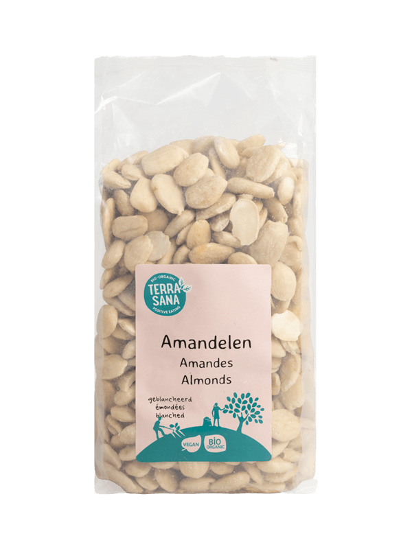 Terrasana Amandelen Wit Voordeelverpakking Bio (750 gr)