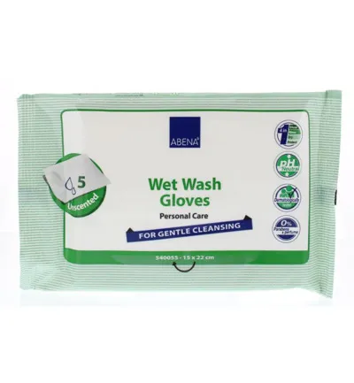 Abena Wet wash washandjes verzorgend (5 stuks)