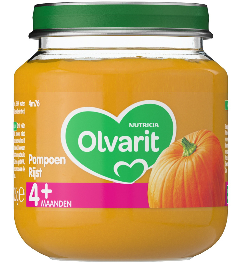Olvarit Pompoen rijst 4M76 (125 gr)