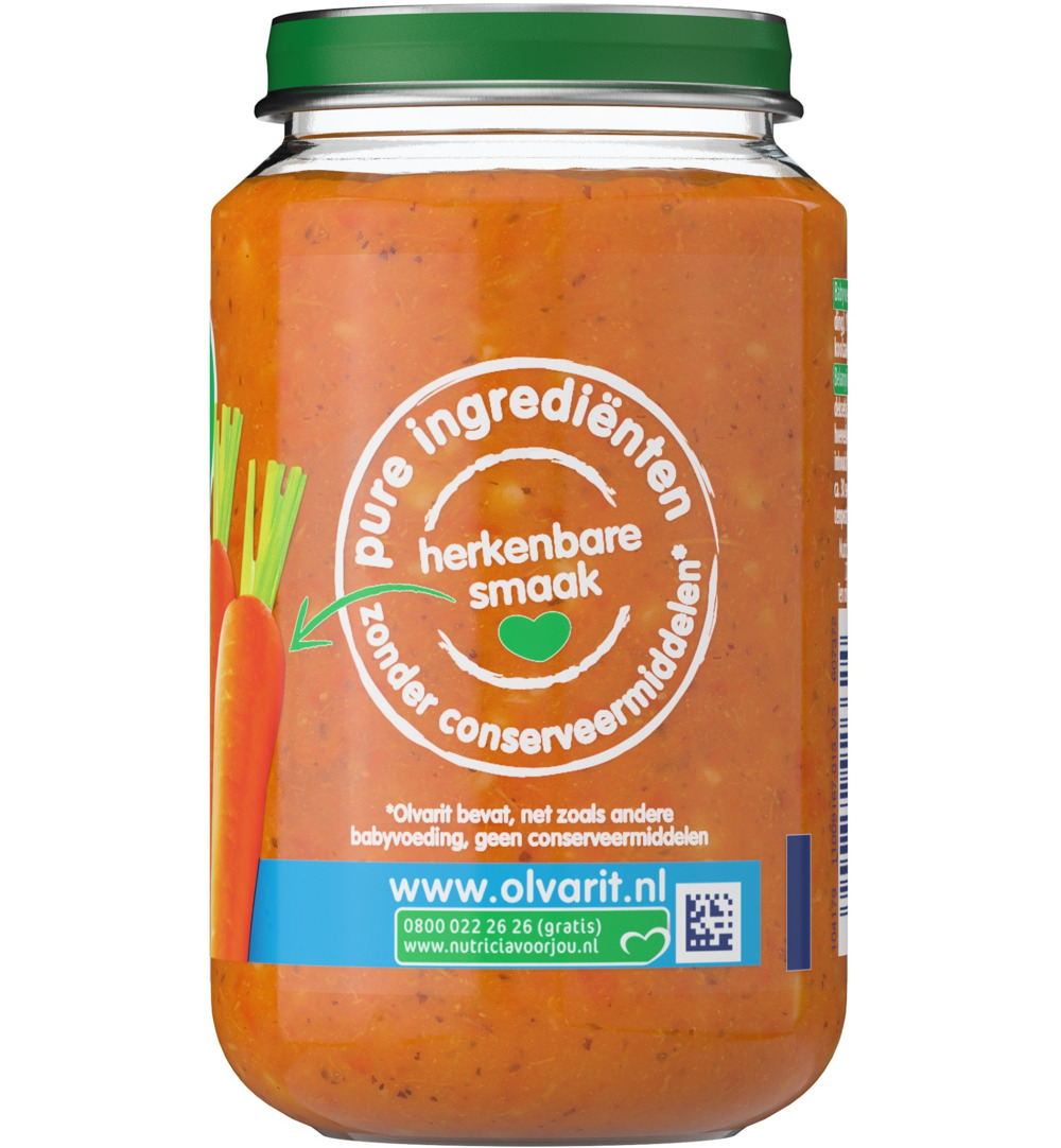 Olvarit Wortel kip aardappel 8M01 (200 gr)