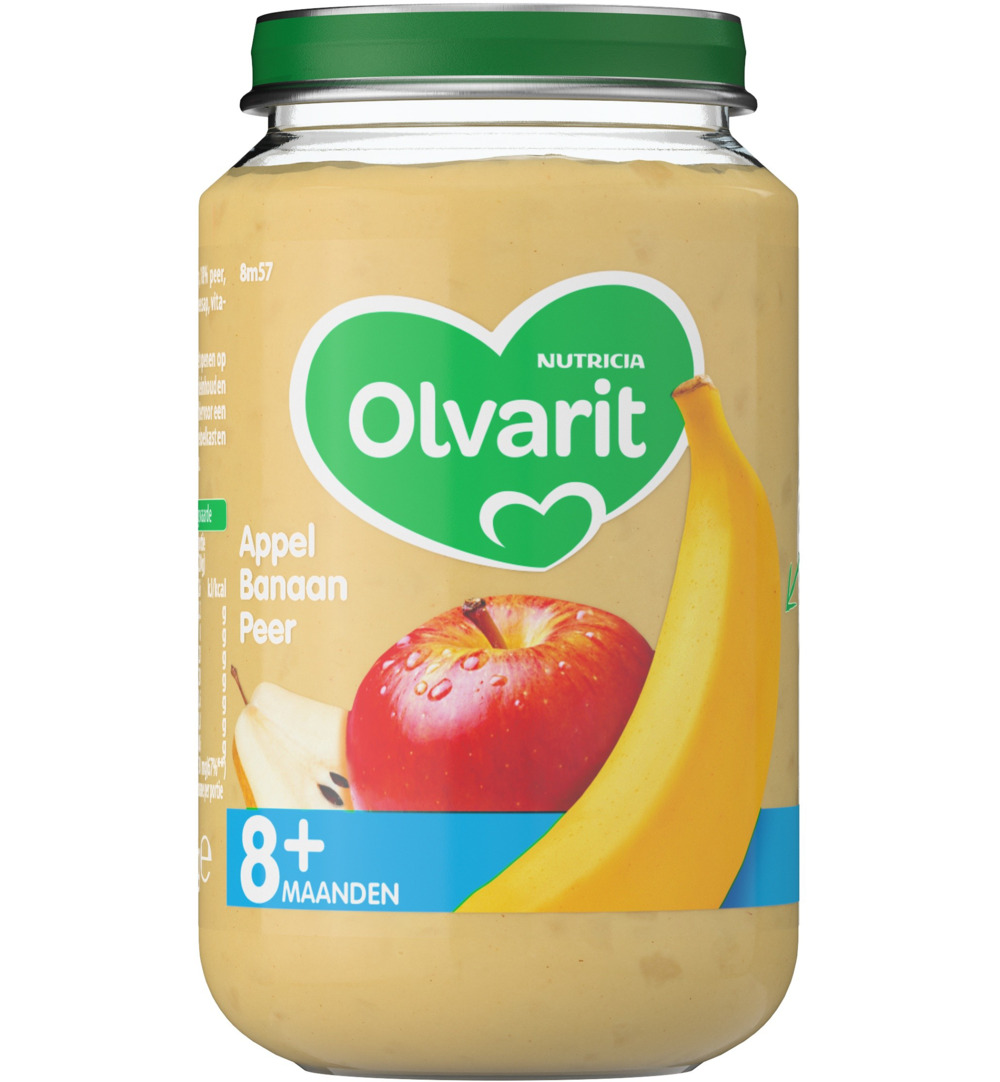 Olvarit Appel banaan peer 8M57 (200 gr)
