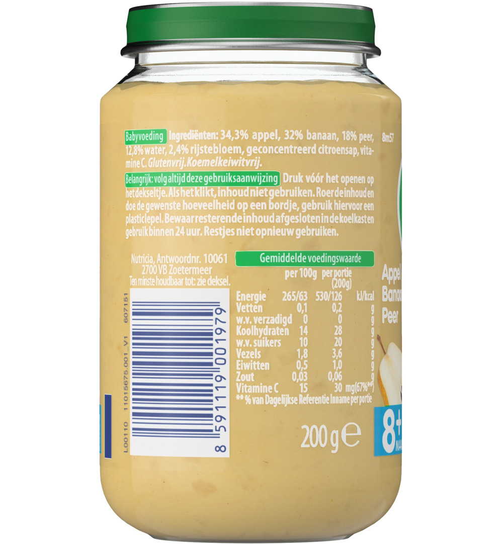 Olvarit Appel banaan peer 8M57 (200 gr) - image 2