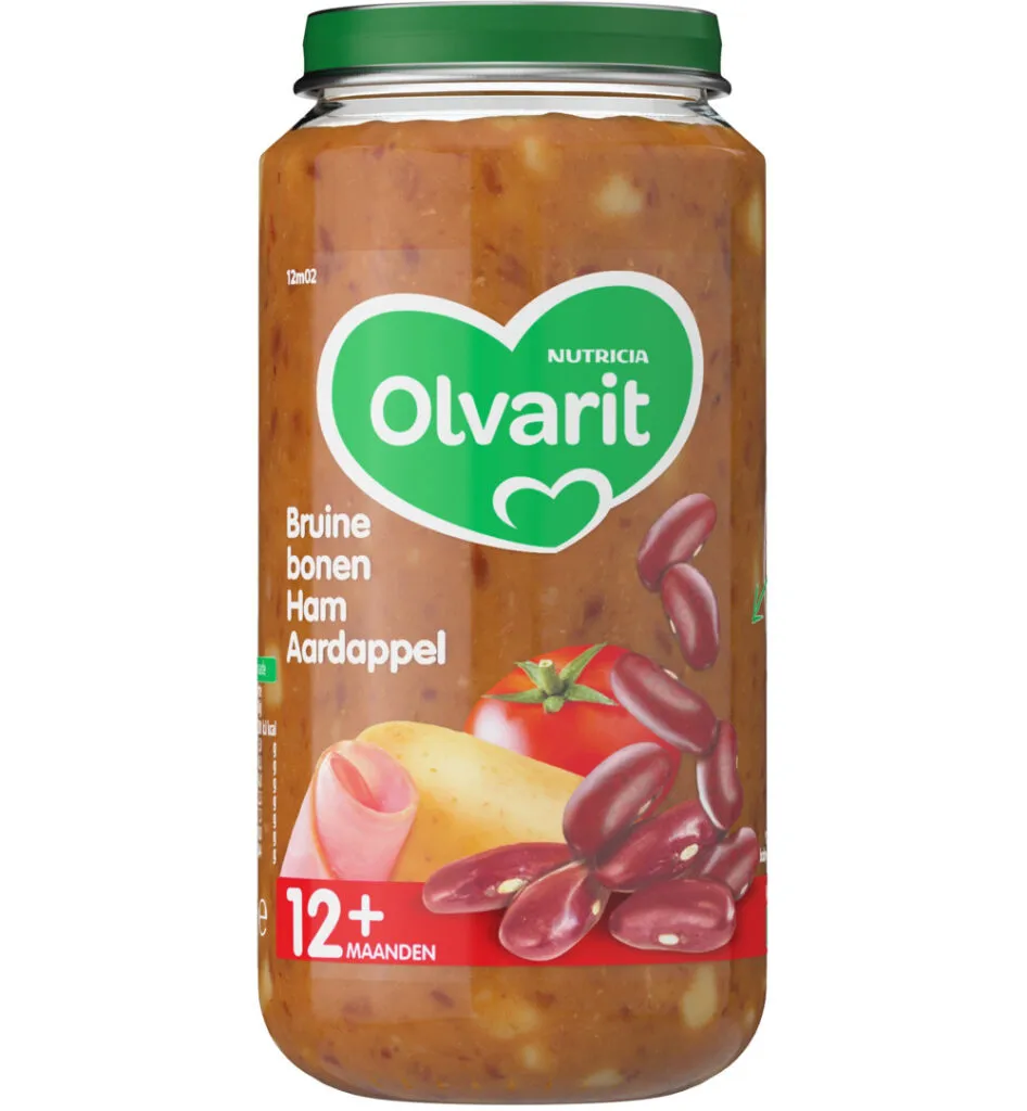 Olvarit Bruine bonen ham aardappel 12M02 (250 gr)