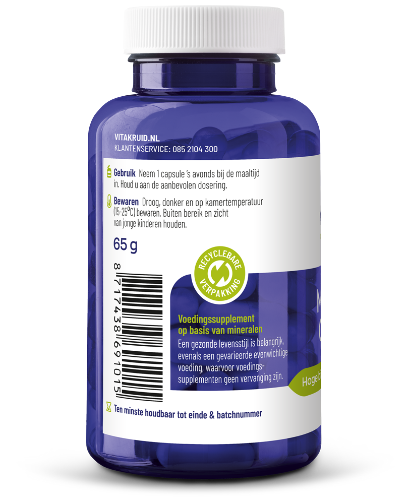 Vitakruid Mineralen Complex Met 12 Verschillende Mineralen (90 vega capsules)