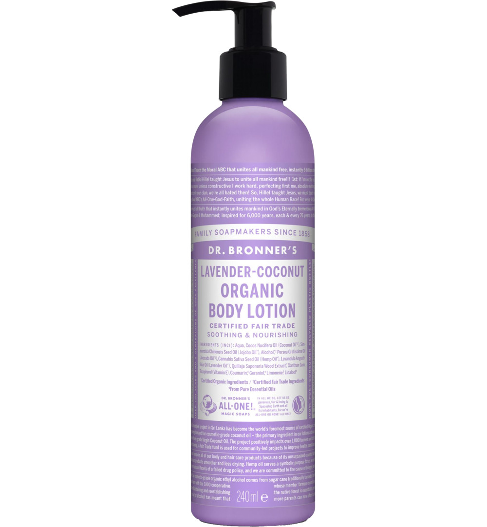 Dr. Bronner's Bodylotion lavendel/kokos (240 ml)