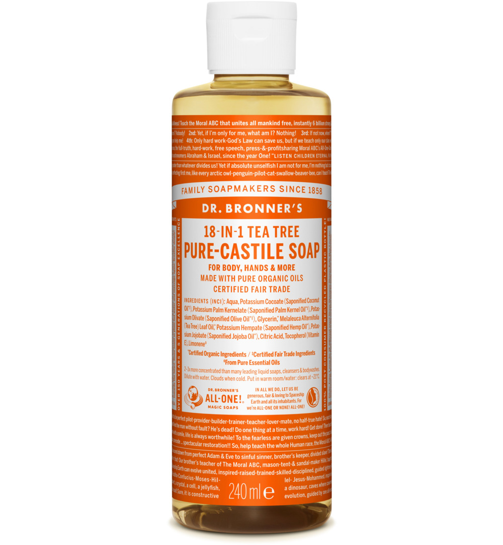 Dr. Bronner's Liquid soap tea tree (240 ml)