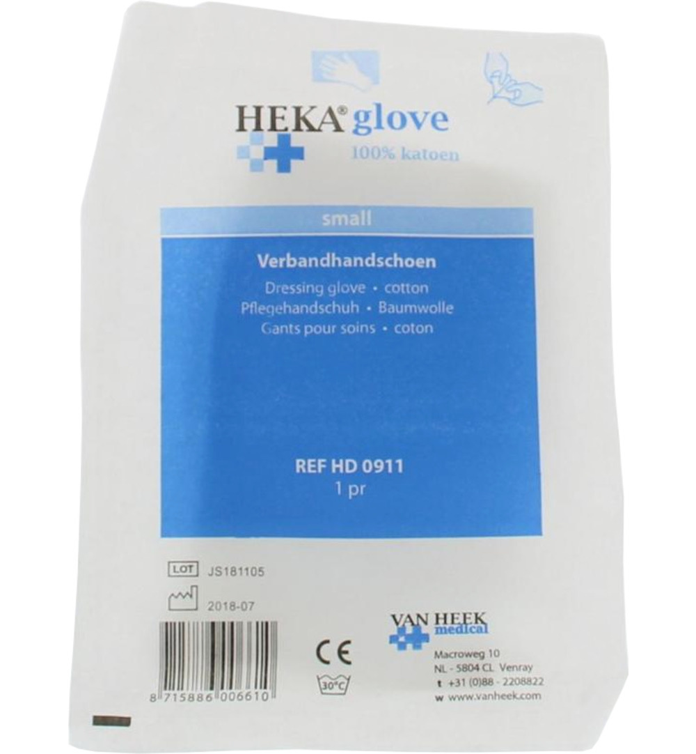 Heka Verbandhandschoenen maat S (2 stuks)