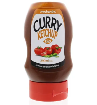 Machandel Curry Ketchup Fles Bio (290 ml)