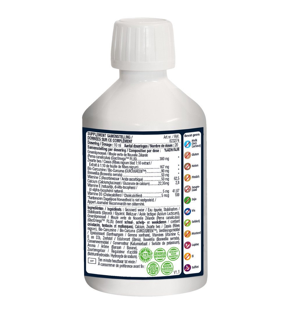 Lucovitaal Groenlipmossel Vloeibaar (200 ml)