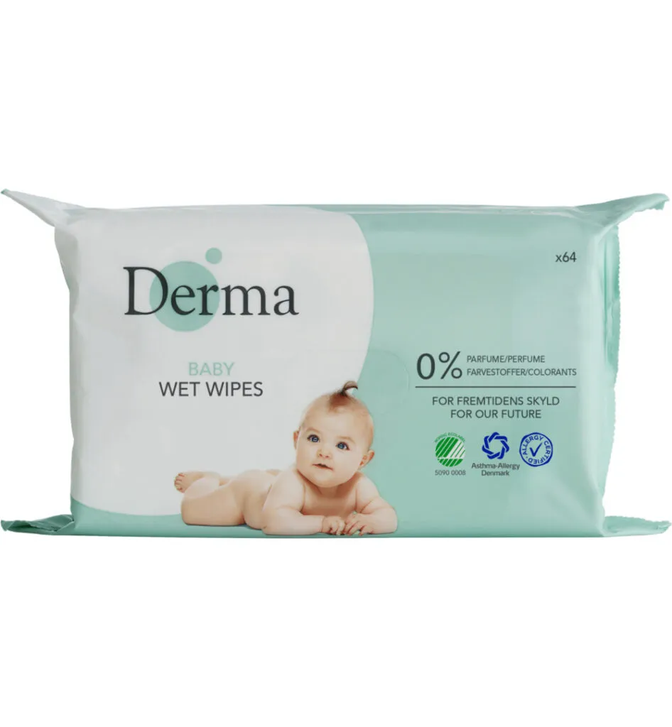 Derma Eco Babydoekjes (64 stuks)