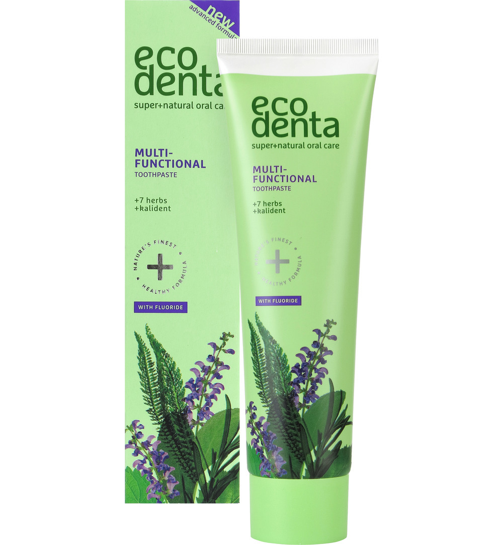 Ecodenta Tandpasta multifunctioneel 7 kruiden (100 ml)