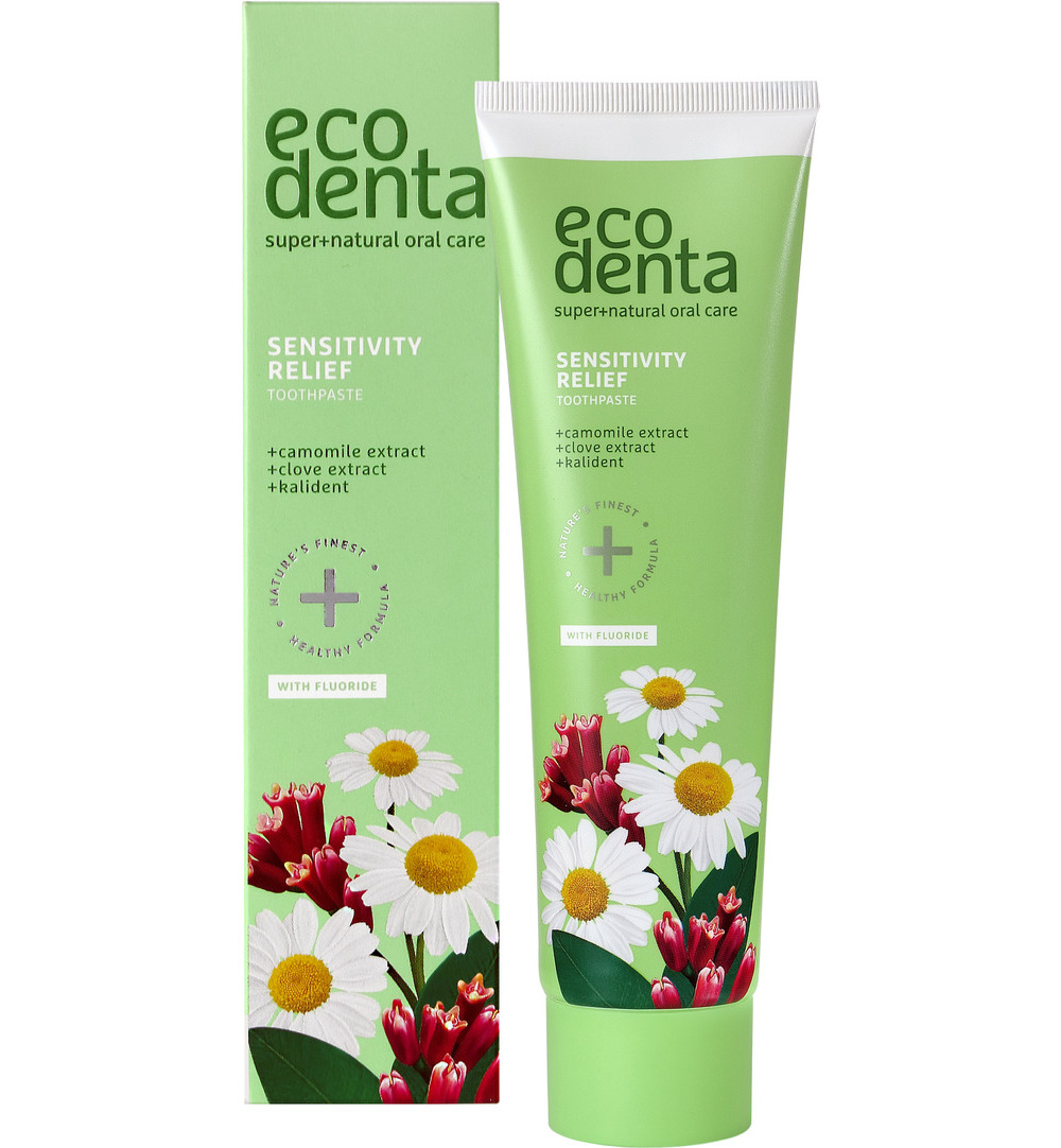 Ecodenta Tandpasta gevoelige tanden kamille (100 ml)