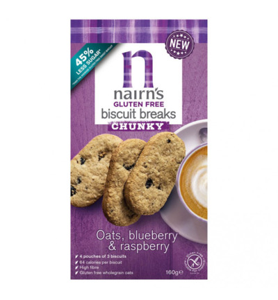 Nairns Breakfast Biscuit Blueberry & Raspberry (160 gr)