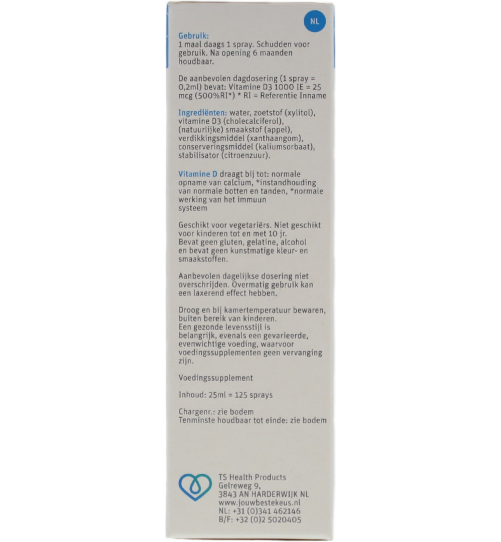 TS Choice Vitaminespray vitamine D 1000 (25 ml) - image 3