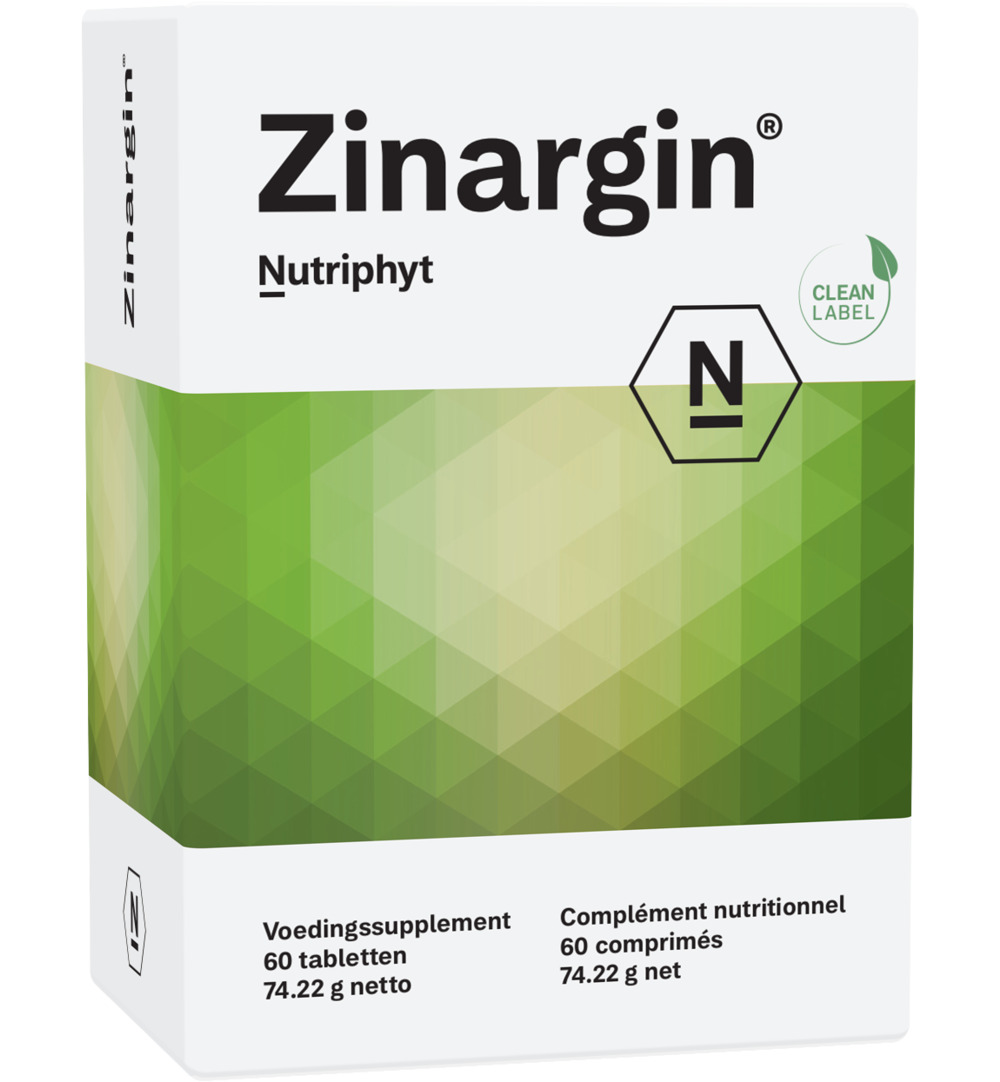 Nutriphyt Zinargin (60 tabletten)