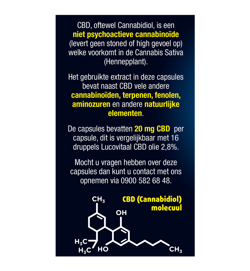 Lucovitaal CBD 20mg (30 capsules) - image 5