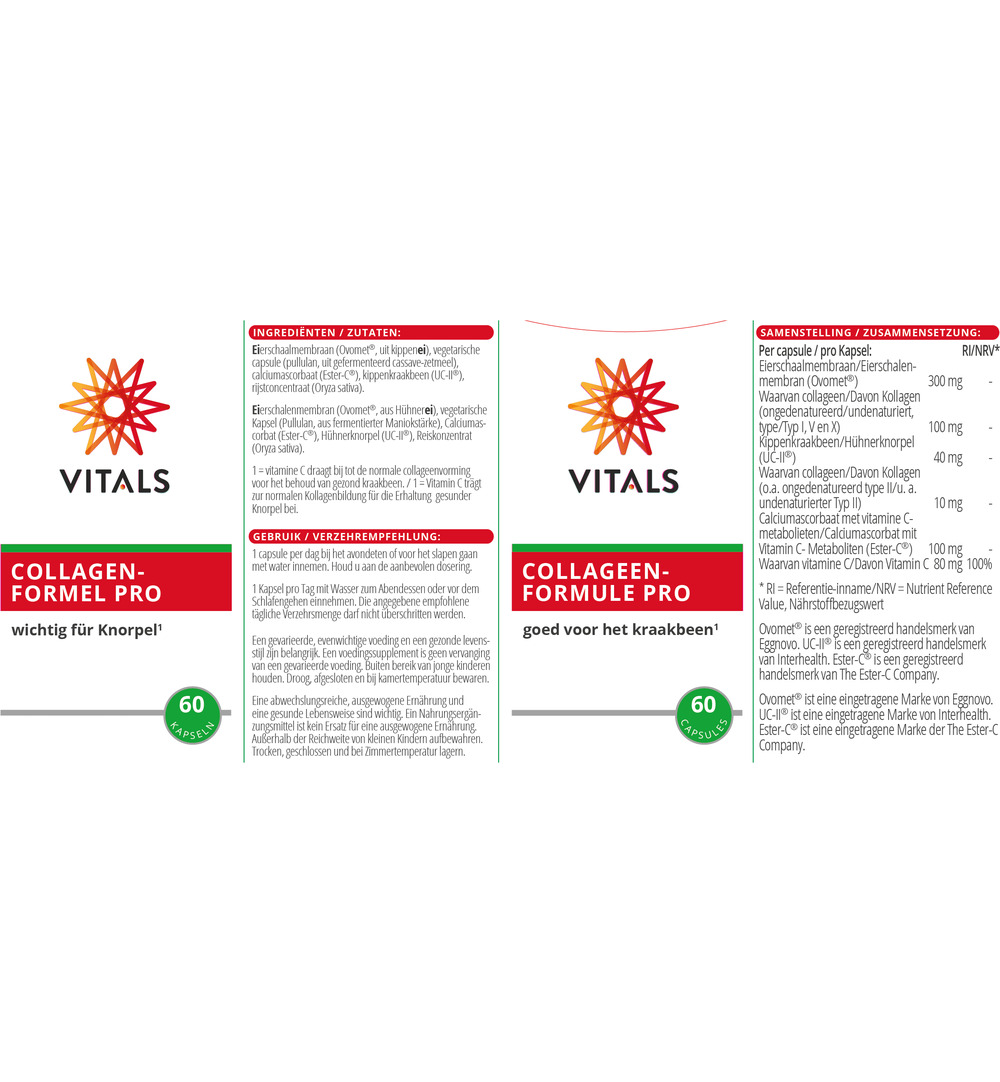 Vitals Collageenformule Pro (60 capsules) - image 3
